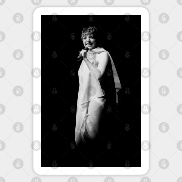 Liza Minnelli BW Photograph Sticker by Concert Photos